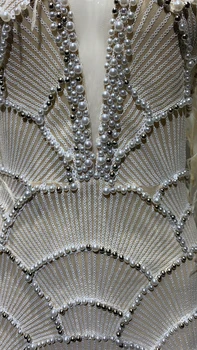 Augstas Kvalitātes Krāšņs Sieviešu Sexy V-veida kakla Spalvu Fāzēm, ar garām Piedurknēm Mini Kleita Ir 2021. Parīzes Luksusa Modes Pusei Eleganta Kleita