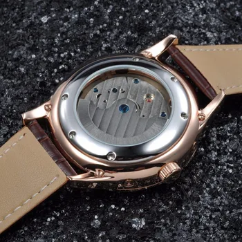 Corgeut Luxus top zīmolu 44mm Kupolveidīgs Stikla skatīties pulksteni Rosegold Gadījumā kalendārs Vīriešu Automātiska rokas Pulkstenis relogio masculino