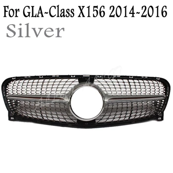 Priekšā Sacīkšu Sagatavju Bufera Restes Augšējo Facelift Restes Priekš Mercedes Benz GLA Klases X156 2016 Diamond Black Silver