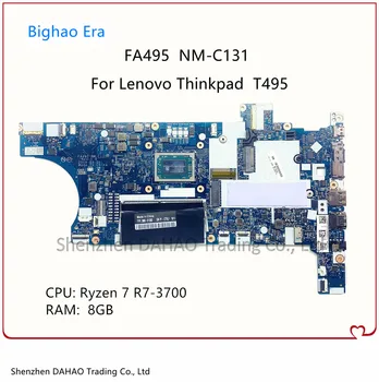 Lenovo Thinkpad T495 Klēpjdators mātesplatē FA495 NM-C131 Mainboard Ar R7-3700 CPU 8G-RAM Pilnībā Pārbaudīta FRU: 02DM040