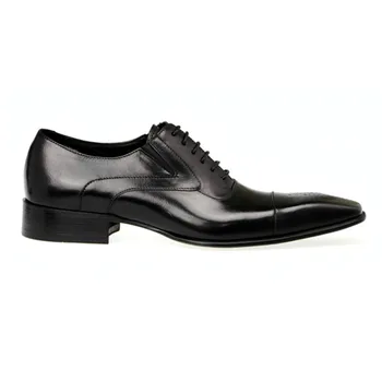 Modes vīriešiem kurpes pātagot melnā/brūnā krāsā ar ādas Britu vīriešu biznesa kleita roku darbs ādas kurpes