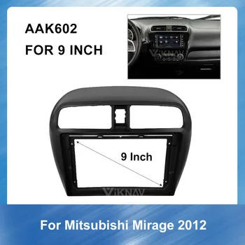 Automašīnas Radio Fascijas par Mitsubishi Mirage 2012 DVD rāmis Dash Mount Adaptera Komplekts Apdares Sejas Panelis Rāmis Paneļa 2 Din