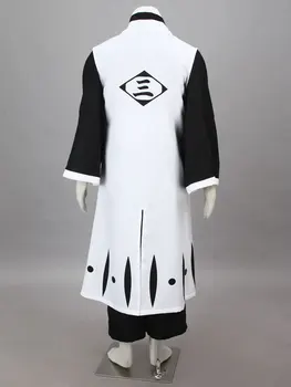 Anime cosplay Balinātājs Ichimaru Gin Melns un balts kimono Halloween Cosplay Tērpu Halloween
