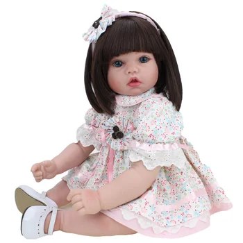 NPK Atdzimis toddler meitene augstas kvalitātes bebe atdzimis princese meitene lelle Silikona vinila glītu Spilgti Bērnu Bonecas dāvanu rotaļlietas