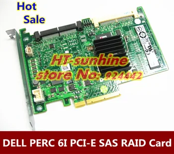 Karstā pārdošanas 2GAB/DAUDZ PERC 6.I RAID6 SAS RAID KONTROLIERIS PCI-E Karti WY335 Kartes Dell Poweredge ar akumulatoru un balsteņu