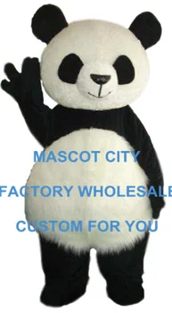 Tauku Kawaii Talismans Panda Kostīmu Pieaugušo Izmērs Giant Panda Karnevāla Puse Cosply Mascotte Mascota Fit Uzvalku Komplekts EMS BEZMAKSAS KUĢIS SW1060