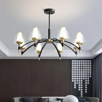 Postmodernisma minimālisma lustra luksusa mājas viesistabā lustras Ziemeļvalstu mājas ēdamistaba guļamistaba LED lustras