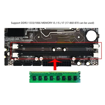 Profesionālās Mātesplati H55 LGA 1156 DDR3 RAM USB 2.0 Valdes Darbvirsmas Datoru Mātesplati 6 Kanālu Mainboard
