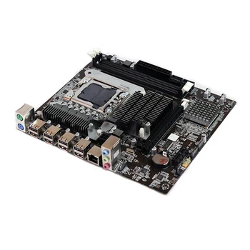LGA X58 Pamatplati Desktop Mātesplatē 1366Pin Atbalsta DDR3 ECC REG E5520 X5650 Servera Atmiņā (Mainboard) Grafikas Kartes