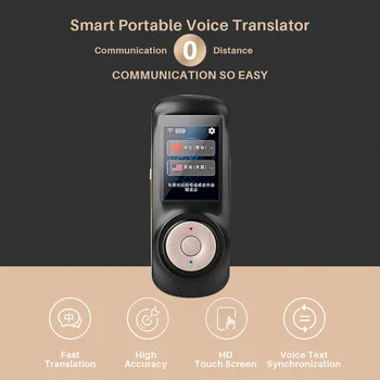 Smart Portatīvo Instant Balss Tulkotājs Atbalstu 70 Valstīm Valodu divvirzienu Tulkošanas Multi-Valodas Tulkotāja Balss