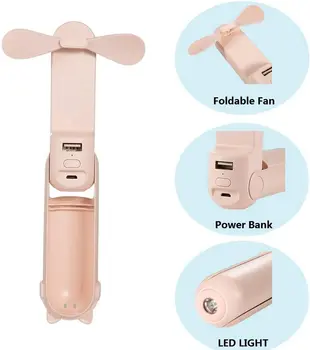 Usb mini maiņa kabatas locīšanas ventilators pelectric portatīvo rokas ventilators micro usb fani ar lukturīti un maksu par smart tālruni