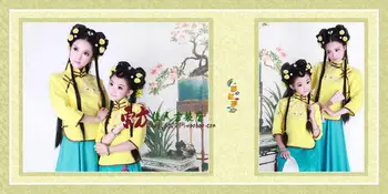 Na Han Dzeltena CostumeTV Spēlēt Būris Mīlestības Republikāņu Perioda Mammu - Meitu Mātes Bērnu Tērpu Komplekti