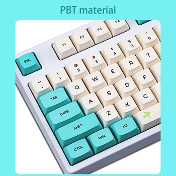 130-Galvenās PBT Keycap Uzstādīt XDA Sublimācijas Bumbu Klp Mehāniskās Klaviatūras Nomaiņa Keycap par 60/64/84/87/104/108 Tastatūras
