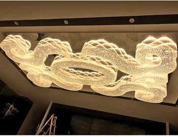 Pielāgota Projektēšana Hotel Kristāla Gaismas Taisnstūra Juvelierizstrādājumu Veikals Lampu Pārdošanas Departamenta Apgaismojuma Projekta Vestibila Griestu Gaismas