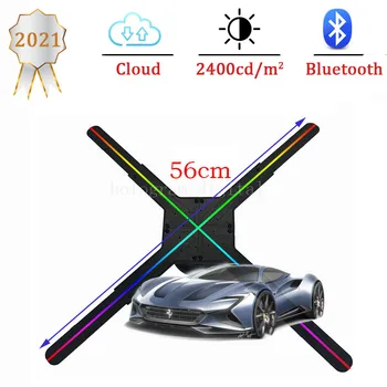 56cm wifi mākonis 3d ventilators Hologrammu projektors Reklāmas hologrammas Ventilators Hologrāfiskā 3d Displejs Reklāma logo Gaismas