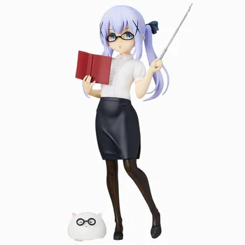 Kafuu Chino Skolotāju Drēbes Darbības Rādītāji Ir Lai Trusis Anime Perifērijas Hand-Made 18 Cm PVC Modelis Apdare Rotaļlieta Dāvana