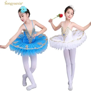 Songyuexia profesionālā baleta tutu bērniem meiteņu baleta tutu pieaugušām sievietēm dejotāju grupa baleta sievieti deju tērpi meitenēm