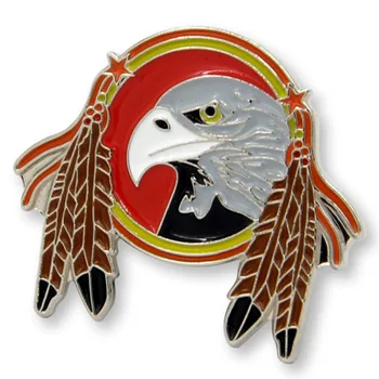 Jaunā stila pasūtījuma ērglis logo militāro žetons atloks pin
