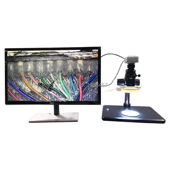 HD 20MP rūpniecības mikroskopu, 10-180X lupa HDMI/USB vizuālo video mikroskopu, mobilo telefonu remonts un apkope