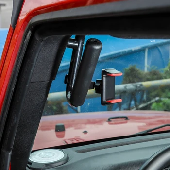 NewCar Priekšā Top Greifers Bāri Grip Rokturis ar Mobilā Tālruņa Turētāju Komplekts Jeep Wrangler JK 2007-2017 Auto Piederumi