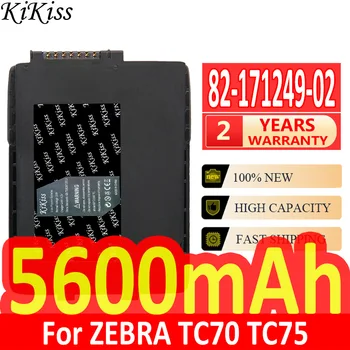 5600mAh KiKiss Jaudīgs Akumulators 82-171249-02 82-171249-01 (TC70 ) Par ZEBRA TC70 TC75 Simbols Skeneris