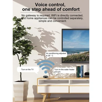 Tuya Universālā Tālvadības Pults Smart Tālvadības Pults Smart Home Centrālās Radio Frekvence 2.4 GHz WiFi Alexa, Google Home
