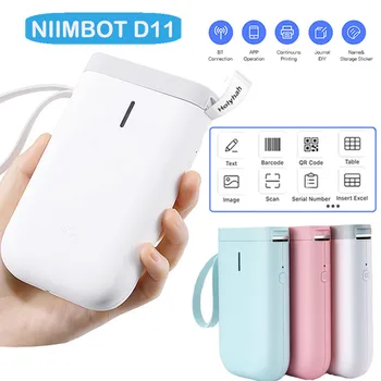 Niimbot D11 Bezvadu Bluetooth Mini Siltuma etiķešu Printeri Kabatas Etiķetes Maker Cena, kas Plānotājs termoprinteri Android, iOS