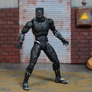 Patiesu Bandai SHF Black Panther Avengers Black Panther Bezgalīga Kara filmas versija, 6-collu kustamo lelle modeļu lelle
