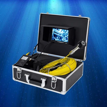 Cauruļu Pārbaudes Kameru, Drenāžas Kanalizācijas Kameras IP68 Ūdensnecaurlaidīga Rūpniecisko Cauruļvadu Endoskops ar 7 Collu TFT LCD Krāsu Monitors