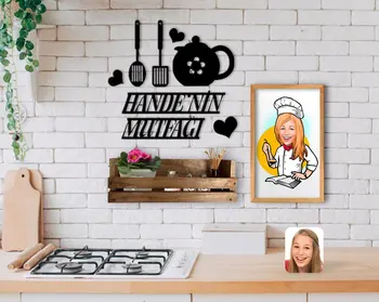 BK Mājas Isme Pasūtījuma Virtuves Sienu Apdare, Koka Karikatūru galda Un Dabīgā Koka Plaukts Dāvanu Seti-5
