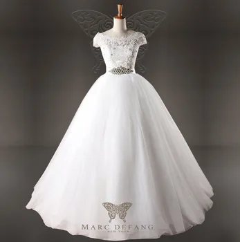 2018 bezmaksas Piegāde vestido de noiva Rhinestone Līgavas kleita Luksusa Kristāla Vāciņu Piedurknēm balles kleitas māte no līgavas kleitas