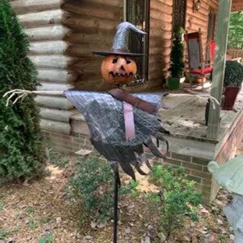 1GB Halloween Scarecrow Laternu Zemes Staba Apdare, Dārza Mājas Pagalmā Halloween Puse dod priekšroku Piegādēm