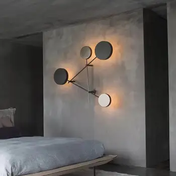 Vienkārši dzīvojamā istabā fona sienas lampas hotel guļamistaba restorāns art sienas lampas
