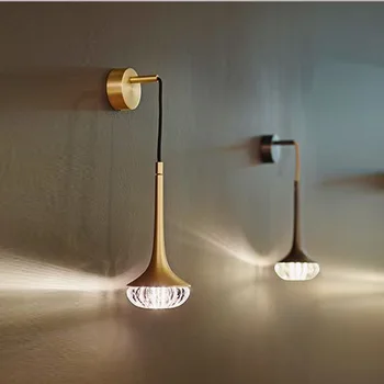 Ziemeļvalstu led kristāla penteadeira guļamistabā gaismu vannas istabā gaismas lampas guļamistabas guļamistabas