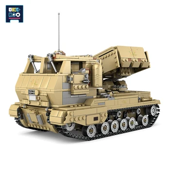 1499pcs Militāro 2IN1 05A Tipa Tvertnes modelis, Celtniecības Bloki Armijas Karavīrs WW2 Ieroci Ķieģeļi Uzstādīt Pilsētas Rotaļlietas Bērniem dāvanu
