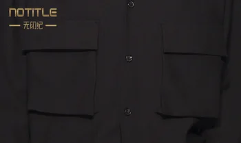 S-5XL ! 2017 Jaunā Vīriešu apģērbu Bigbang ' Matu Stilists modes V apkakles, Lielas kabatas krekls Plus lieluma dziedātāja kostīmi