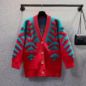 Zaļš Plus Liela Izmēra Lielajam korejiešu Stilā, Modes Jaka Rudens Sieviešu Apģērbu Dāmas Džemperis Ziemas 2021 Sievietēm