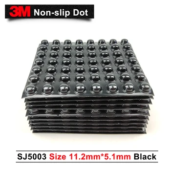 Oriģināls 3M SJ5003 gumijas buferi/ Aizsargājošu gumijas punkti/black bufera 3m gumijas buferi/W11.2mm*H5.1mm/3000 gab. uz kartona