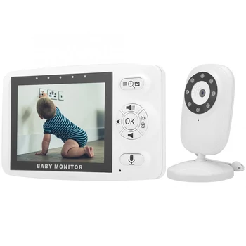 3.5 Collas 2.4 G Saprātīga Baby Monitor Bezvadu Māsu Kamera Mājas Kamera Ar Šūpuļdziesma Nakts Redzamības Divvirzienu Domofons Funkcija