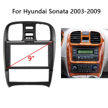 9 Collu Auto Radio Fascijas Par HYUNDAI SONATA 2003. līdz 2009. Video Panelis Atskaņotājs Audio Double Dash 2 Din Karkasa Paneļa montāžas Komplekts