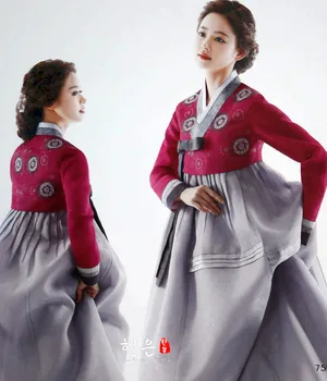 Hanbok Kleita Dienvidkorejas Importēto Jaunāko Hanbok / Kāzu Hanbok / Rokas Izšuvums Hanbok / Soda Hanbok