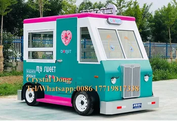 Karstā Pārdošanas 3.5 m Garš Elektrības Mobilo saldējuma Pārtikas Grozā Hotdog Iela Fast Food Tirdzniecības Kravas automašīna Ar Zemu Pri