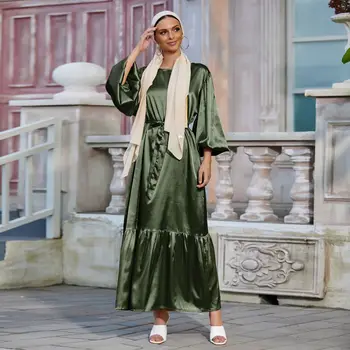 Eid Abaya Dubaija Musulmaņu Kleita Abayas Sievietēm, turku Kleitas, Indijas, Āfrikas Islāmu Apģērbu Caftan Kaftan Ropa Musulmana Mujer