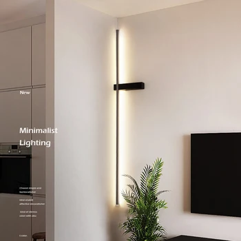 Mūsdienu Minimālisma LED Sienas Lampa Ziemeļvalstu Dzīves Telpu Dekorēšana Sienas Lampas Mājas Guļamistabas Gultas Atmosfēru Dekoru Spogulis Gaismas