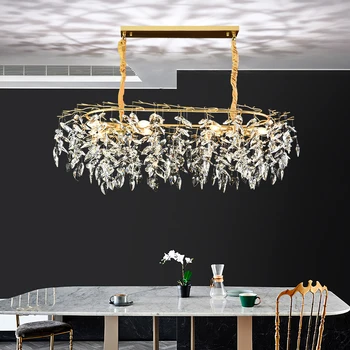 Mūsdienu LED Lusters Kristāla Lustra, Iekštelpu Apgaismojums Griestu Lustras Cristal, lai Dzīvojamā Istaba Guļamistaba Virtuves Armatūra Gaismas