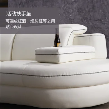 Dzīvojamās istabas Dīvānu komplekts диван мебель кровать muebles de sala 2+1+1+2 forma nekustamo īstas ādas dīvāns cama puff asiento sala futon