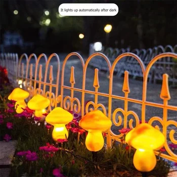 OUTELA Āra Zālienu Gaismas Mūsdienu Radošo Sēņu Dārza Lampas LED Ūdensizturīgs, Dekoratīvs Mājas