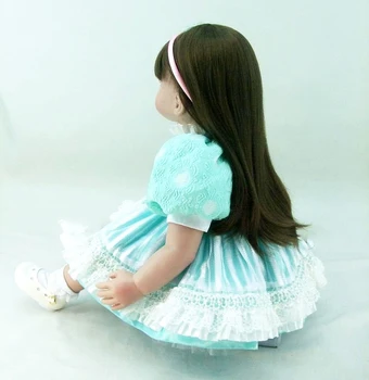 22Inch 55cm Modes Spilgti Jaundzimušo Silikona Lelle, Baby Atdzimis Bērnu Lelle Klasiskās Rotaļlietas Labāko Bērnu Rotaļlietas Jaunā Gada, Ziemassvētku Dāvanas