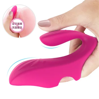 Pirkstu segtu spēcīgas vibrācijas vibrators sievietes orgasma massager klitora sieviešu masturbācija G punktu vibrācijas masāža