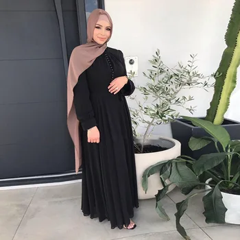 Šifona Musulmaņu Kleita, Hijab Caftan Abayas Sievietēm, Dubaija Abaya Turcija Islāma Apģērba arābu Kaftan Vetement Musulmane Femme
